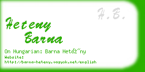 heteny barna business card